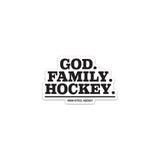 God. Family. Hockey. Sticker
