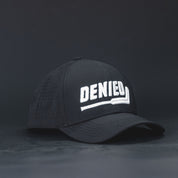 Denied Hockey Goalie Snapback Hat - Black/White