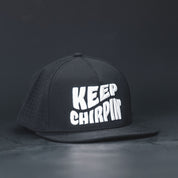 Keep Chirpin Hockey Snapback Hat - Black/White