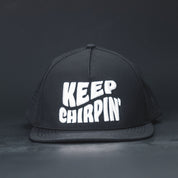 Keep Chirpin Hockey Snapback Hat - Black/White
