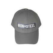 Iron+Steel Plate Snapback Hat - Grey