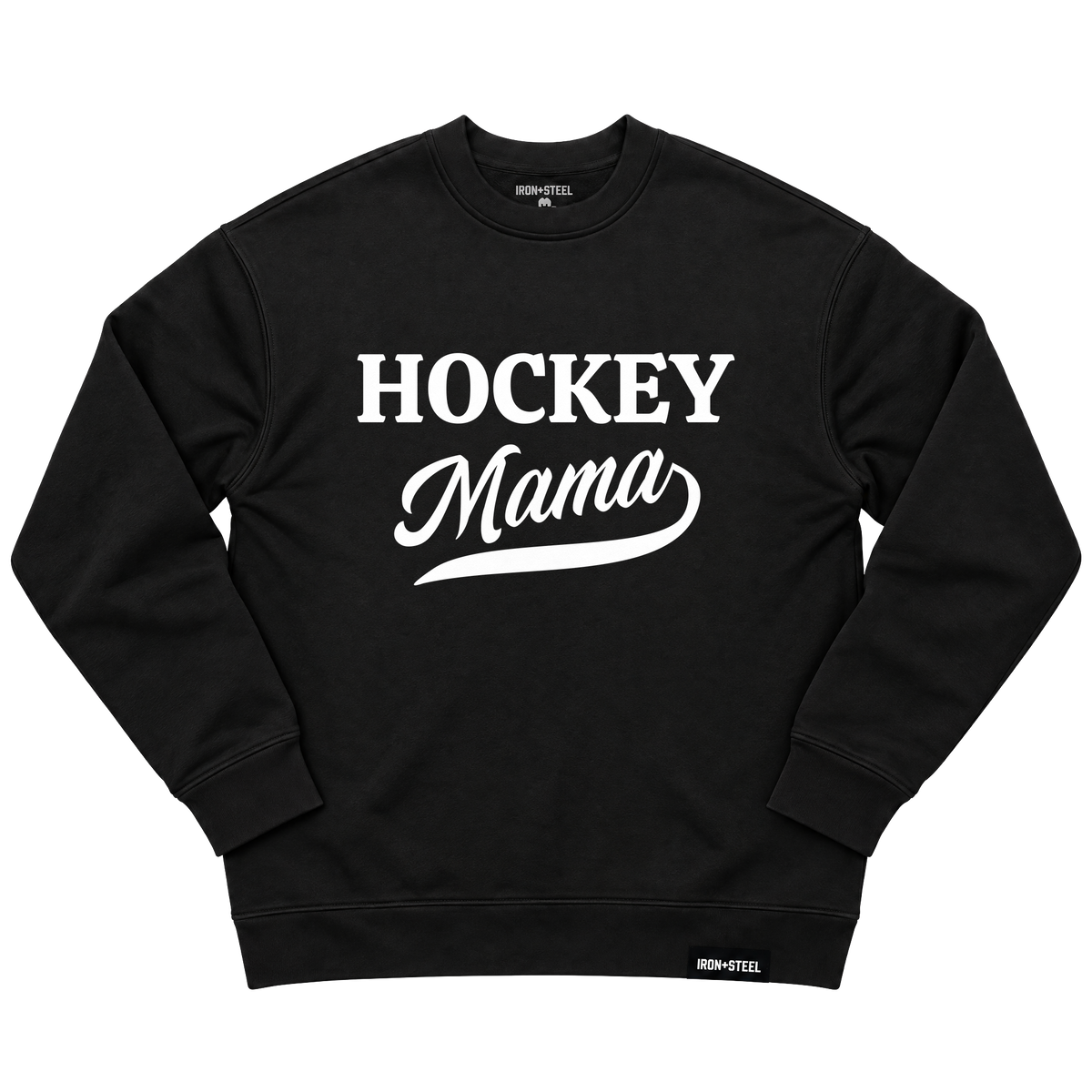 Hockey Mama Sweatshirt in black, front