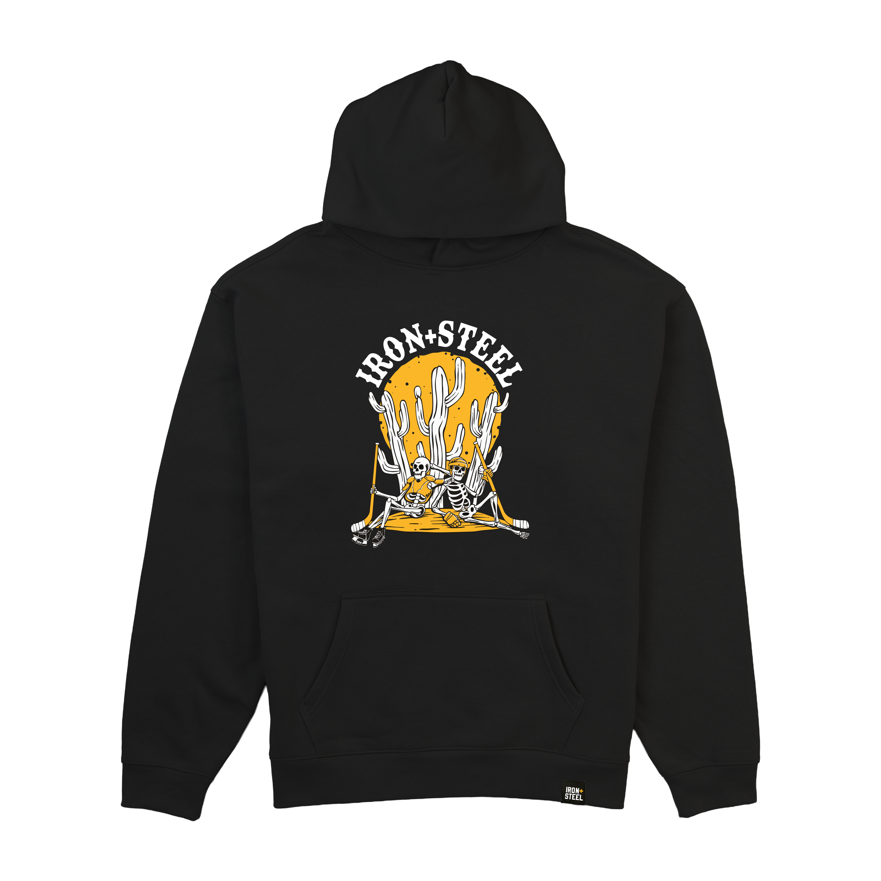 Skeleton Desert Hockey Midweight Hoodie