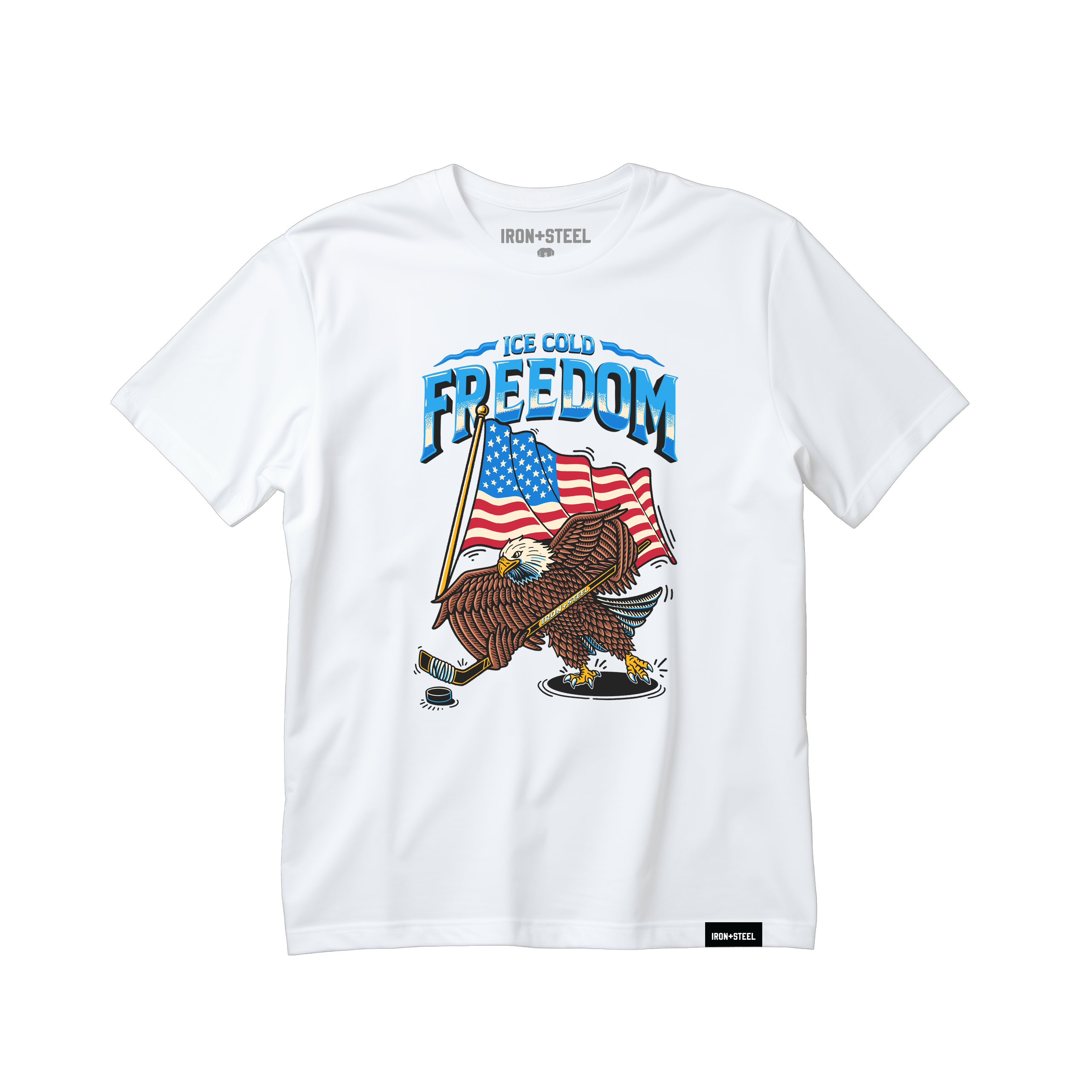 Ice Cold Freedom Hockey Tee