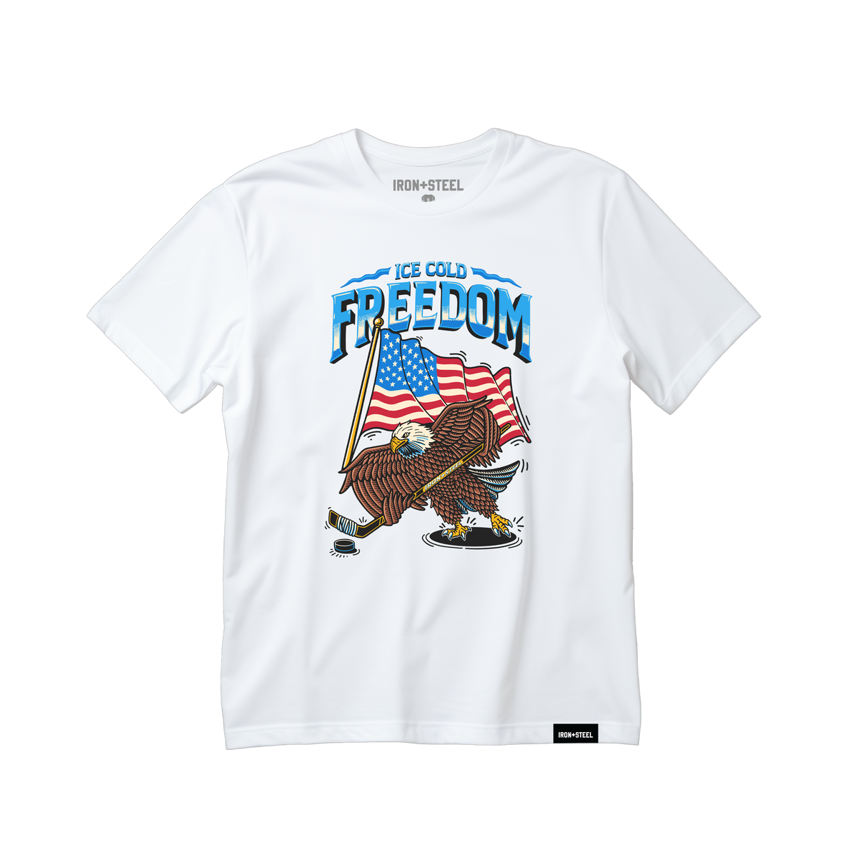 Ice Cold Freedom Hockey Tee