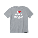 I Love Girls' Hockey Tee