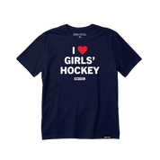 I Love Girls' Hockey Tee