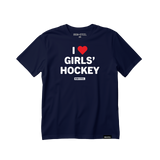 I Love Girls' Hockey Tee