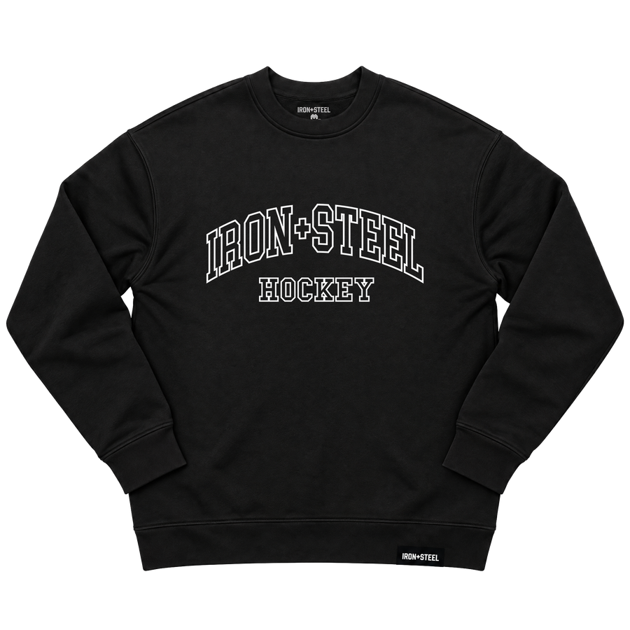 Iron+Steel Arc Sweatshirt in black, front