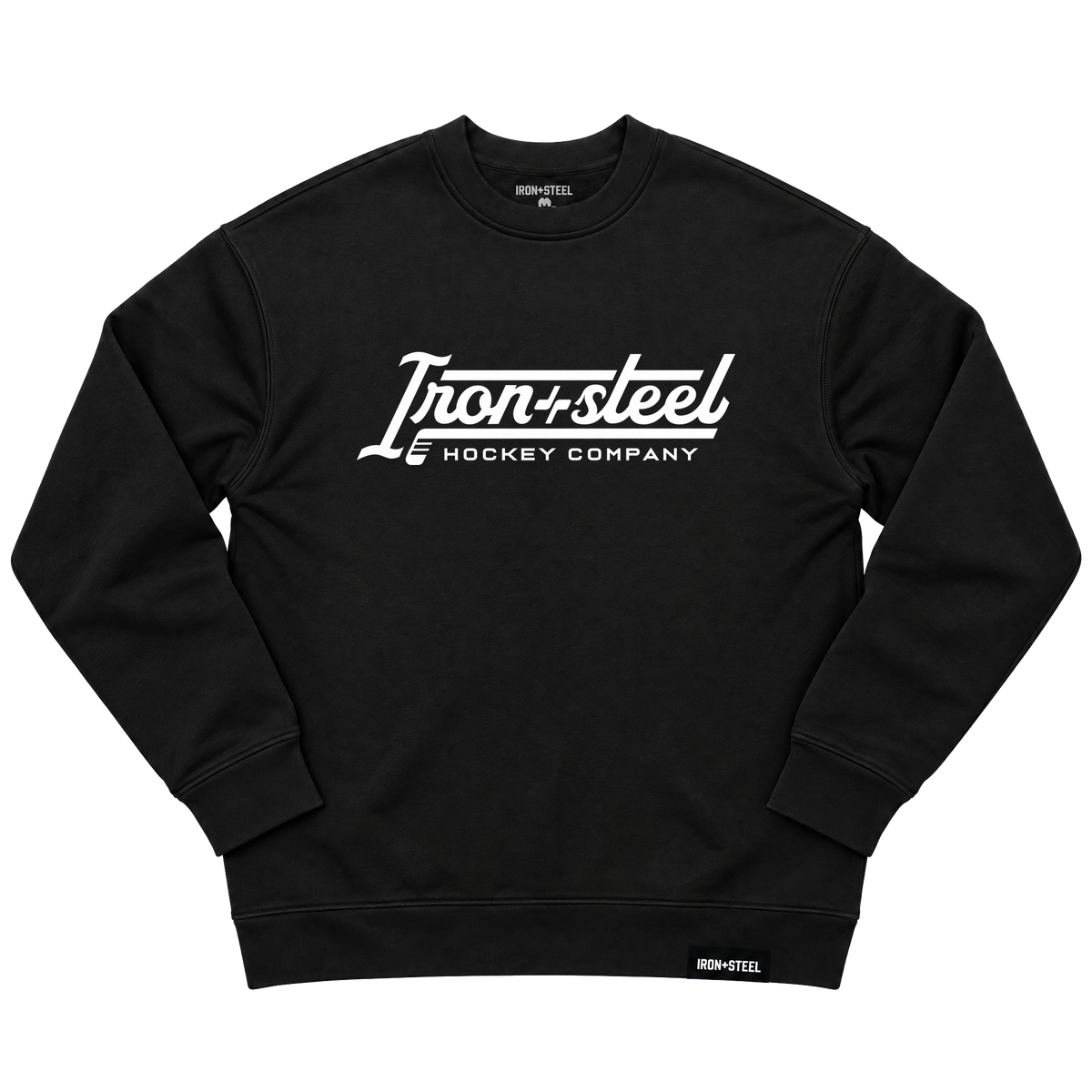 Iron+Steel Hockey Company Sweatshirt in black, front