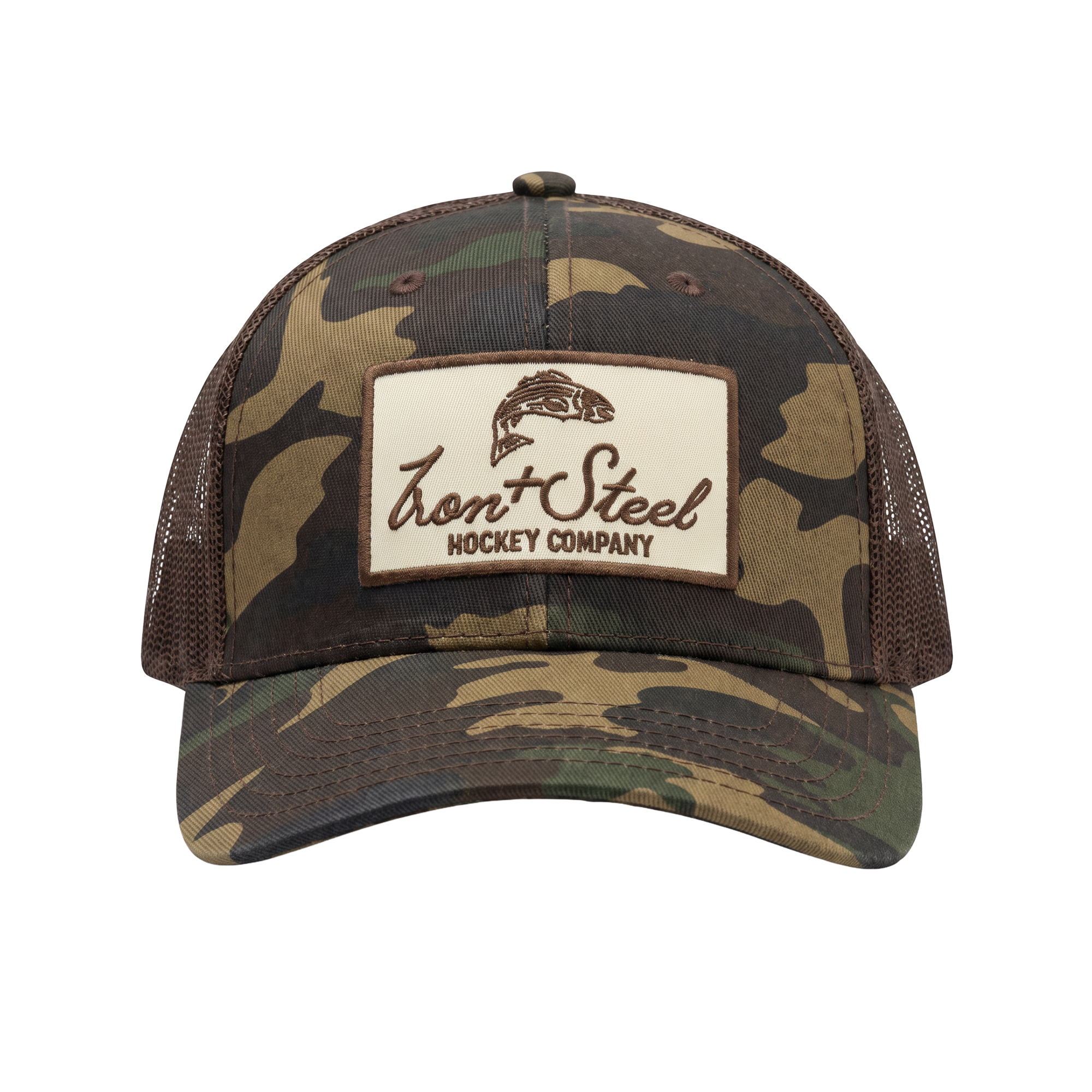 Fishing Hockey Camo Snapback Hat