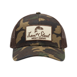 Fishing Hockey Camo Snapback Hat