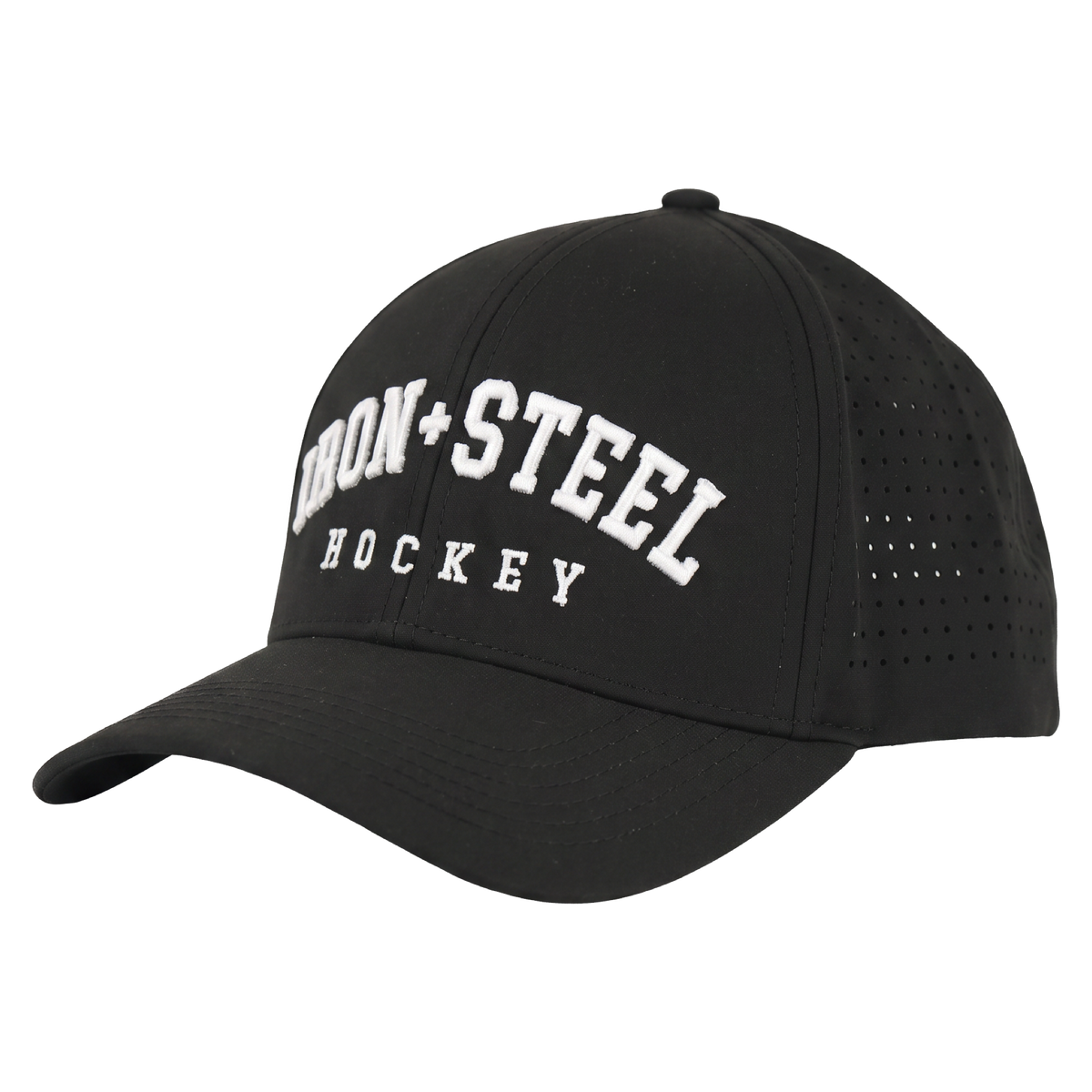 Iron+Steel Hockey Snapback Hat - Black