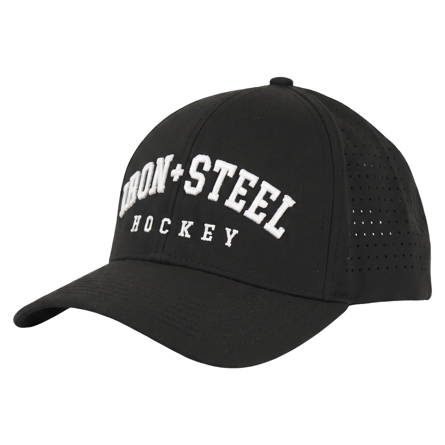 Iron+Steel Hockey Snapback Hat - Black
