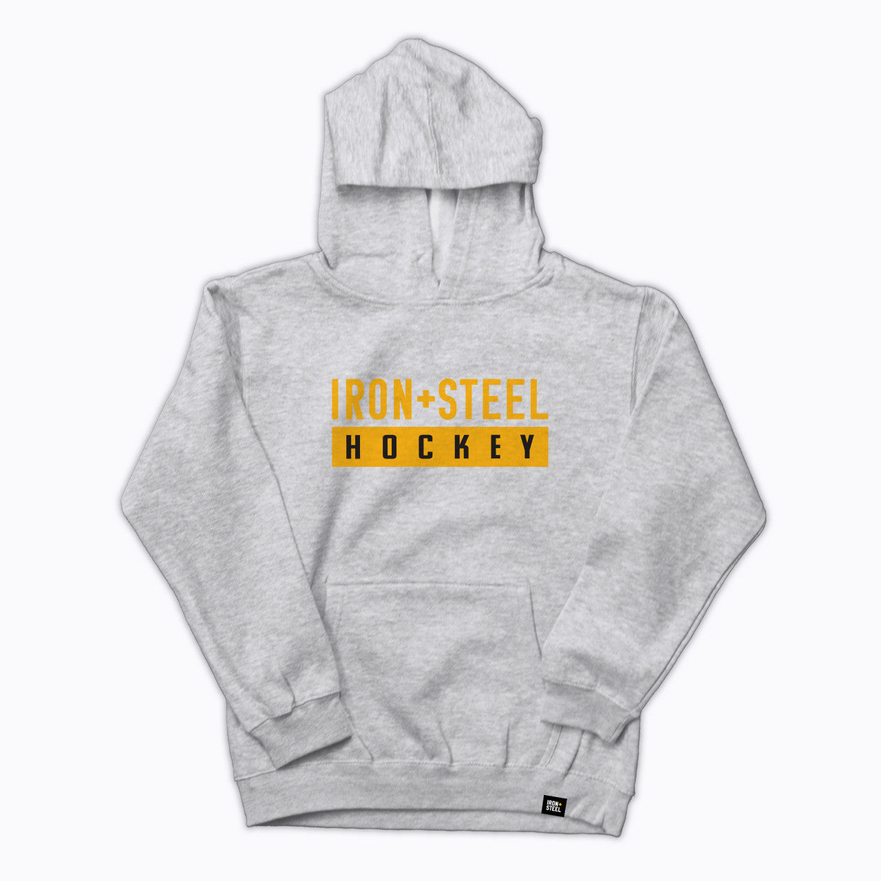 Iron+Steel Hockey Gold Kids Fleece Hoodie