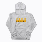 Iron+Steel Hockey Gold Kids Fleece Hoodie