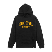 Iron+Steel Hockey Arc Gold Youth Hoodie
