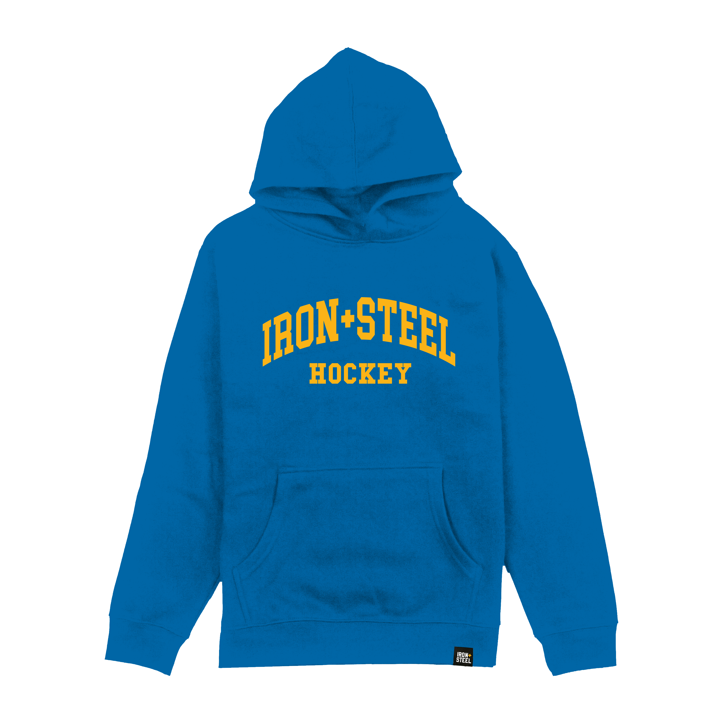 Iron+Steel Hockey Arc Gold Youth Hoodie