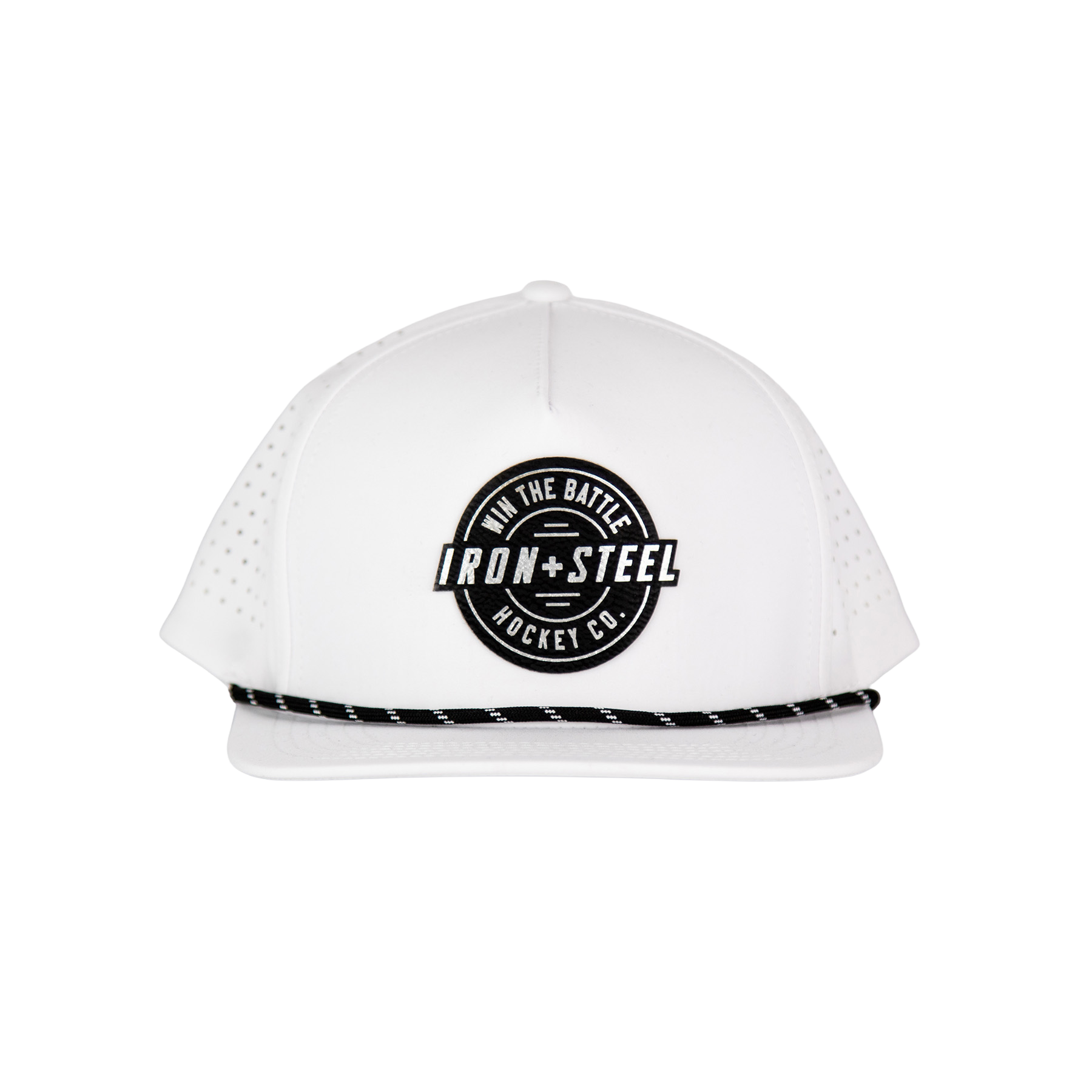 Win The Battle Snapback Hat - White
