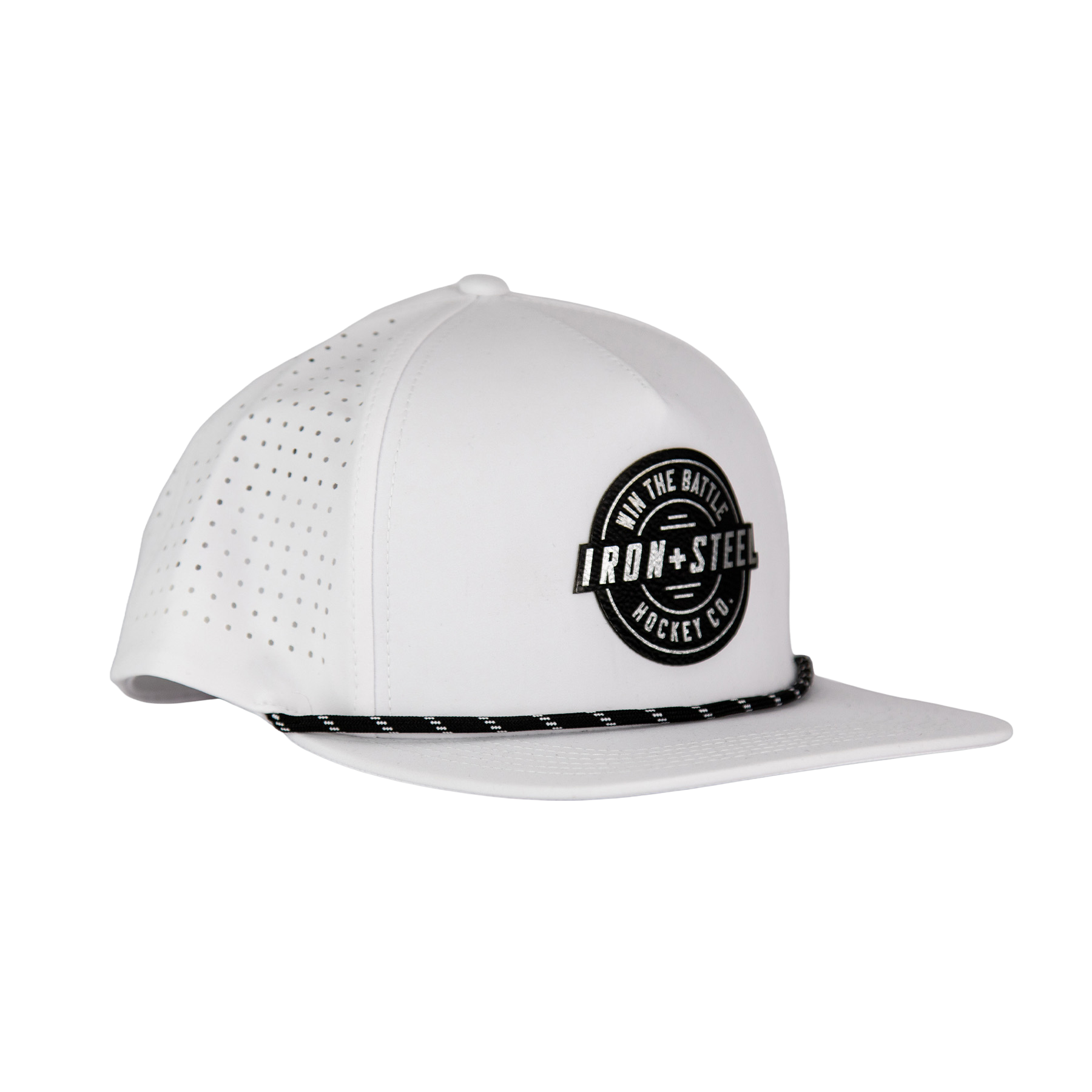 Win The Battle Snapback Hat - White