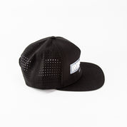 Iron+Steel Plate Snapback Hat - Black