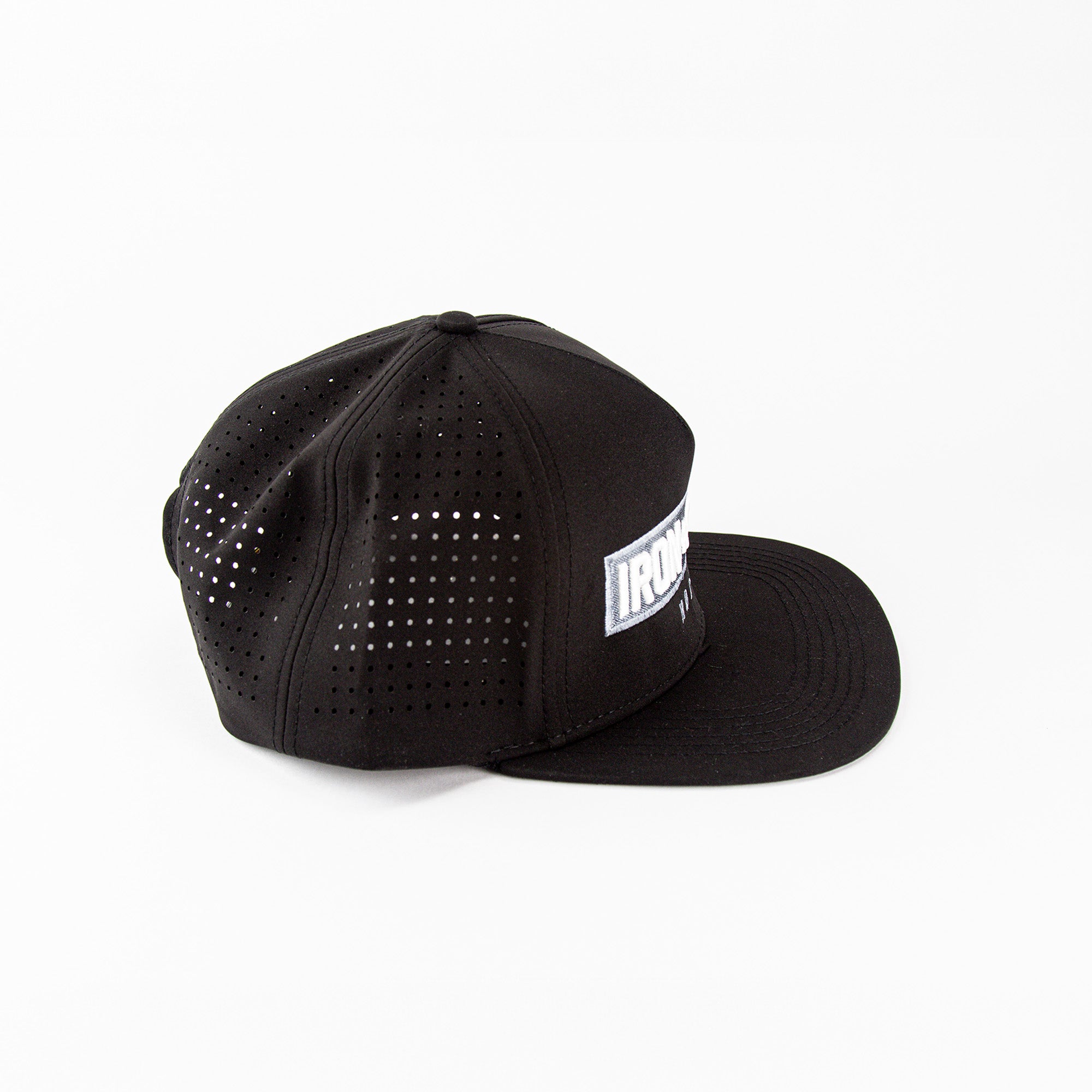 Iron+Steel Plate Snapback Hat - Black