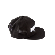 Iron+Steel Plate Snapback Hat - Black