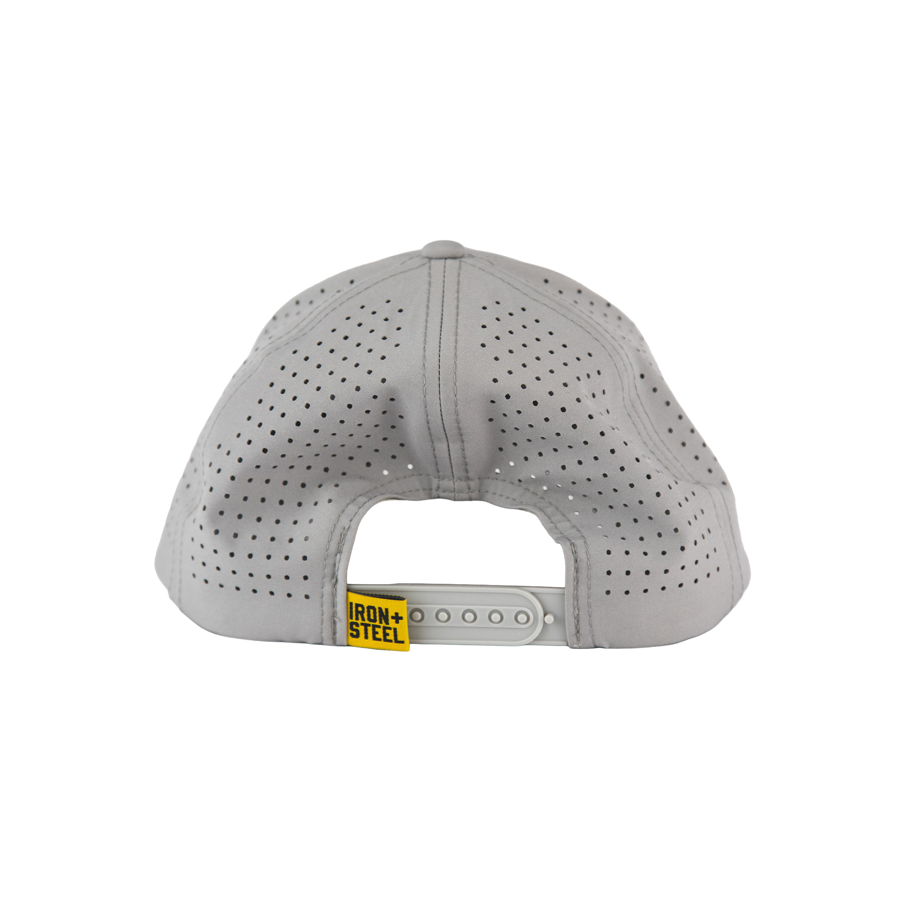 Iron+Steel Plate Snapback Hat - Grey