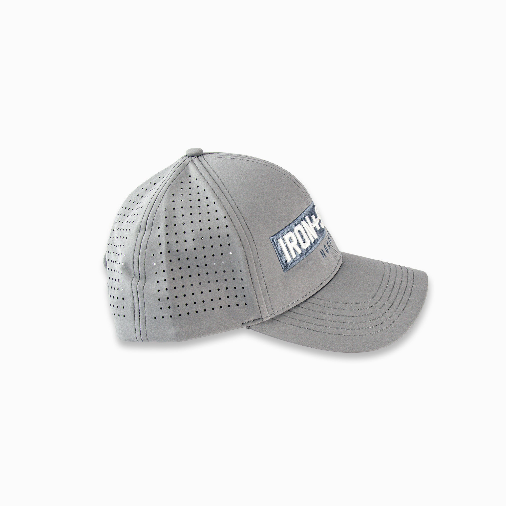 Iron+Steel Plate Snapback Hat - Grey