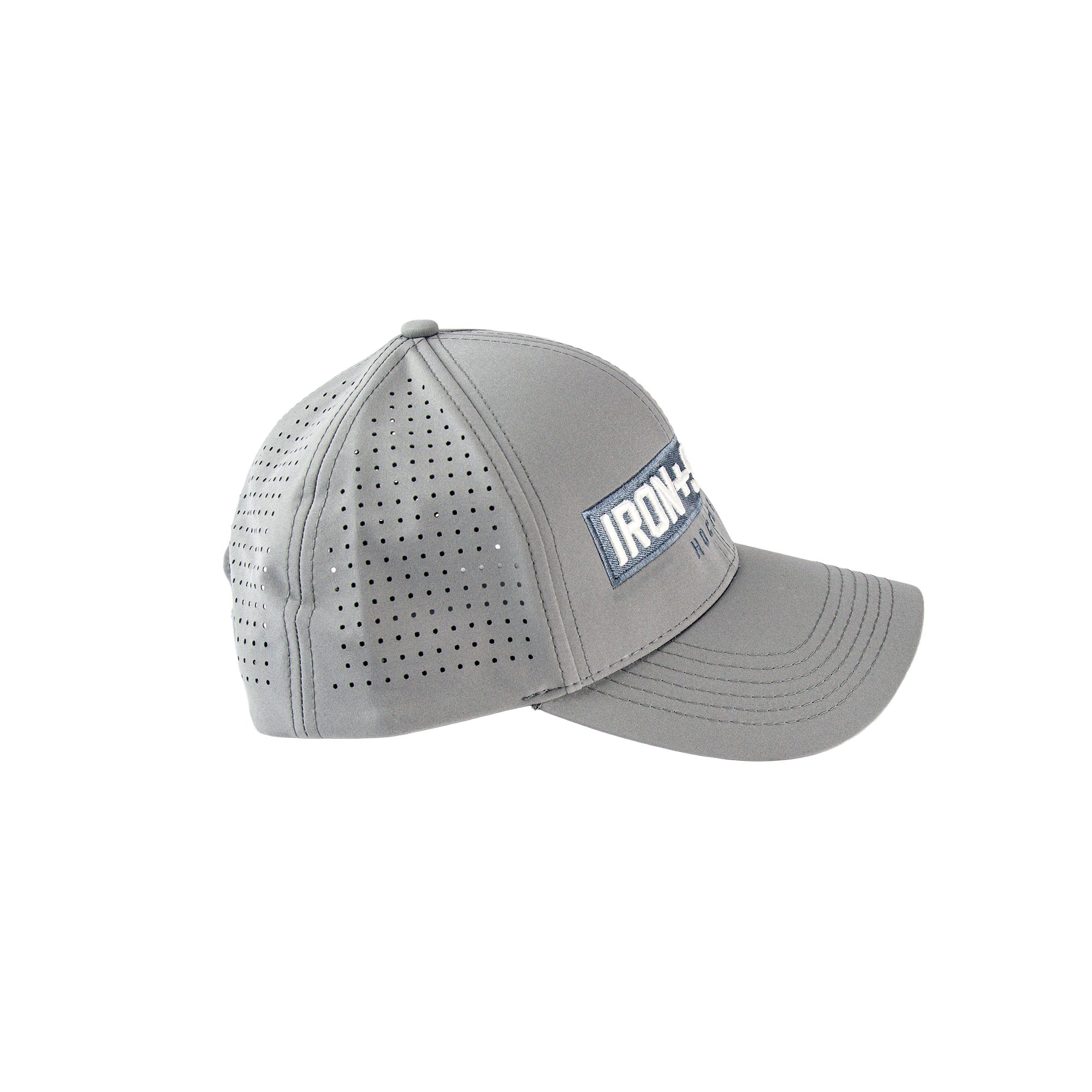 Iron+Steel Plate Snapback Hat - Grey