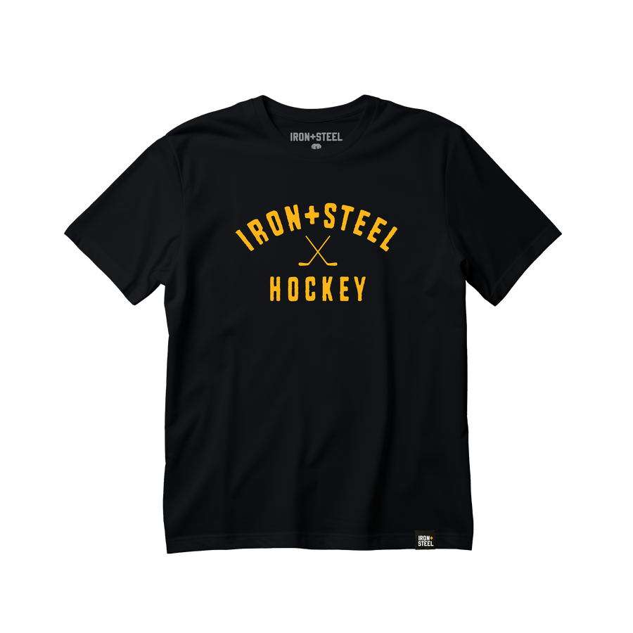 Iron + Steel Hockey Sticks T-Shirt