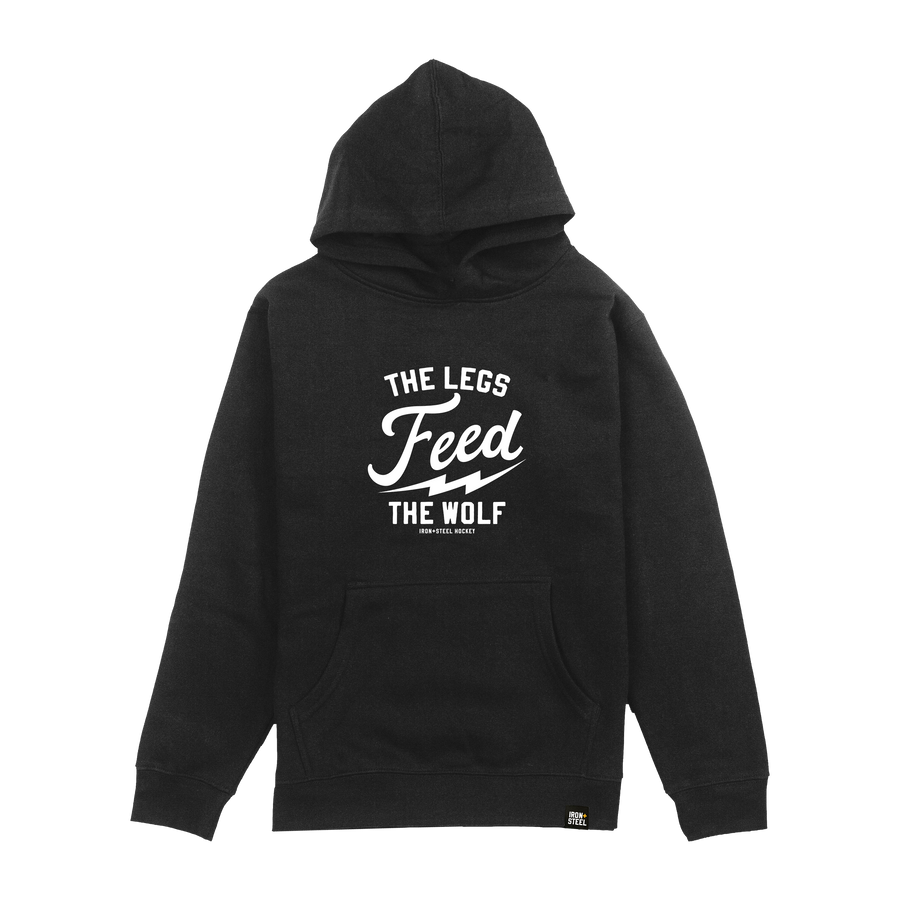 Legs Feed the Wolf Kids Fleece Hoodie