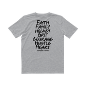 Family Faith Grit Hockey Tee