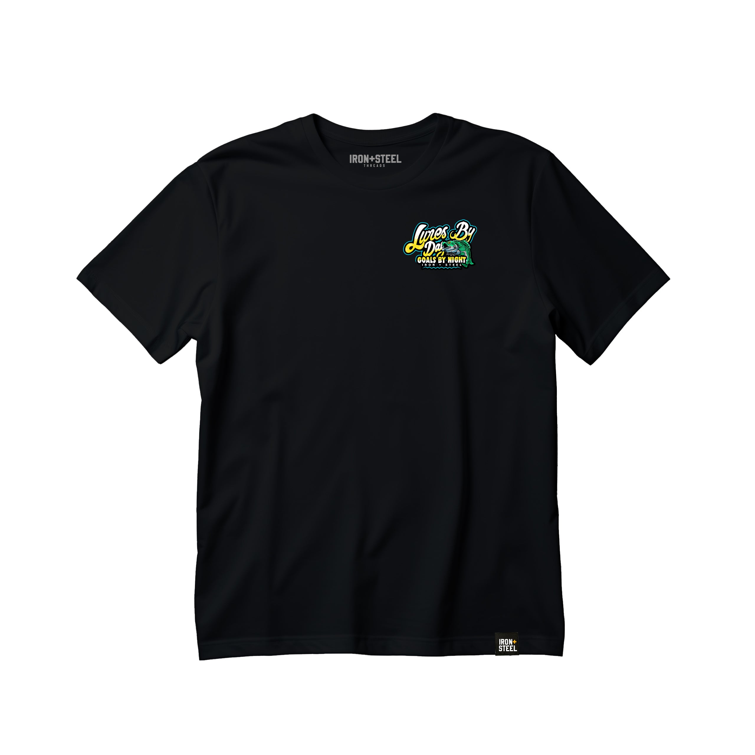 luresbydayblackteefront.jpg