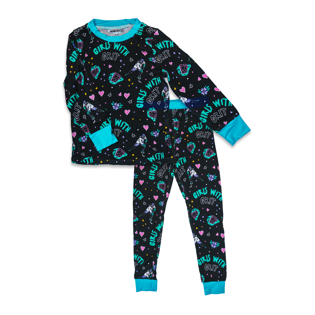 Hockey Girls with Grit Bamboo Pajama Set