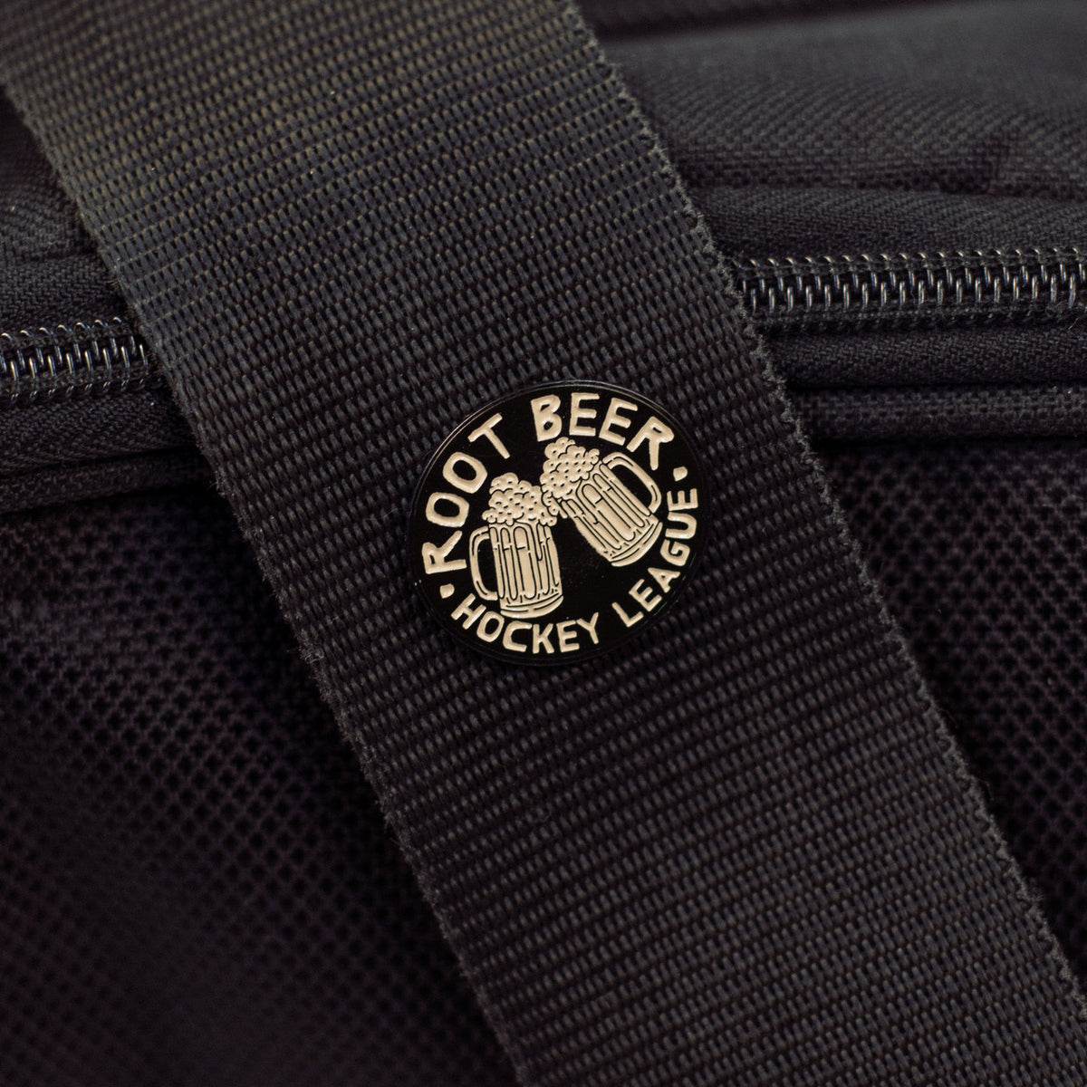 Root Beer Hockey League Pin