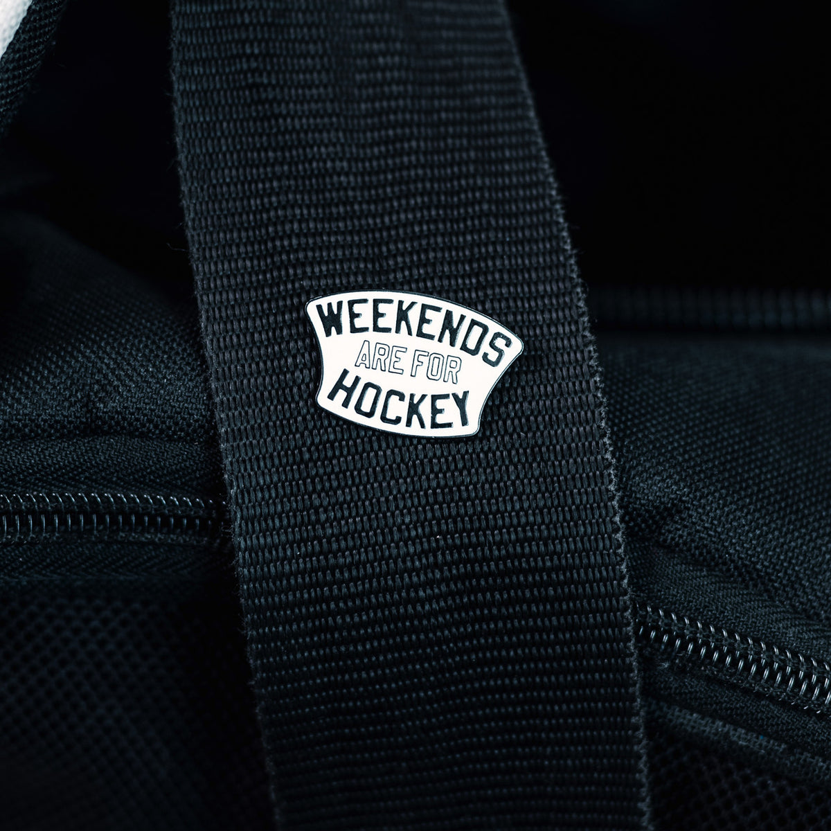 Weekends Are For Hockey Pin