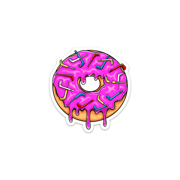 Donut Hockey Sticker