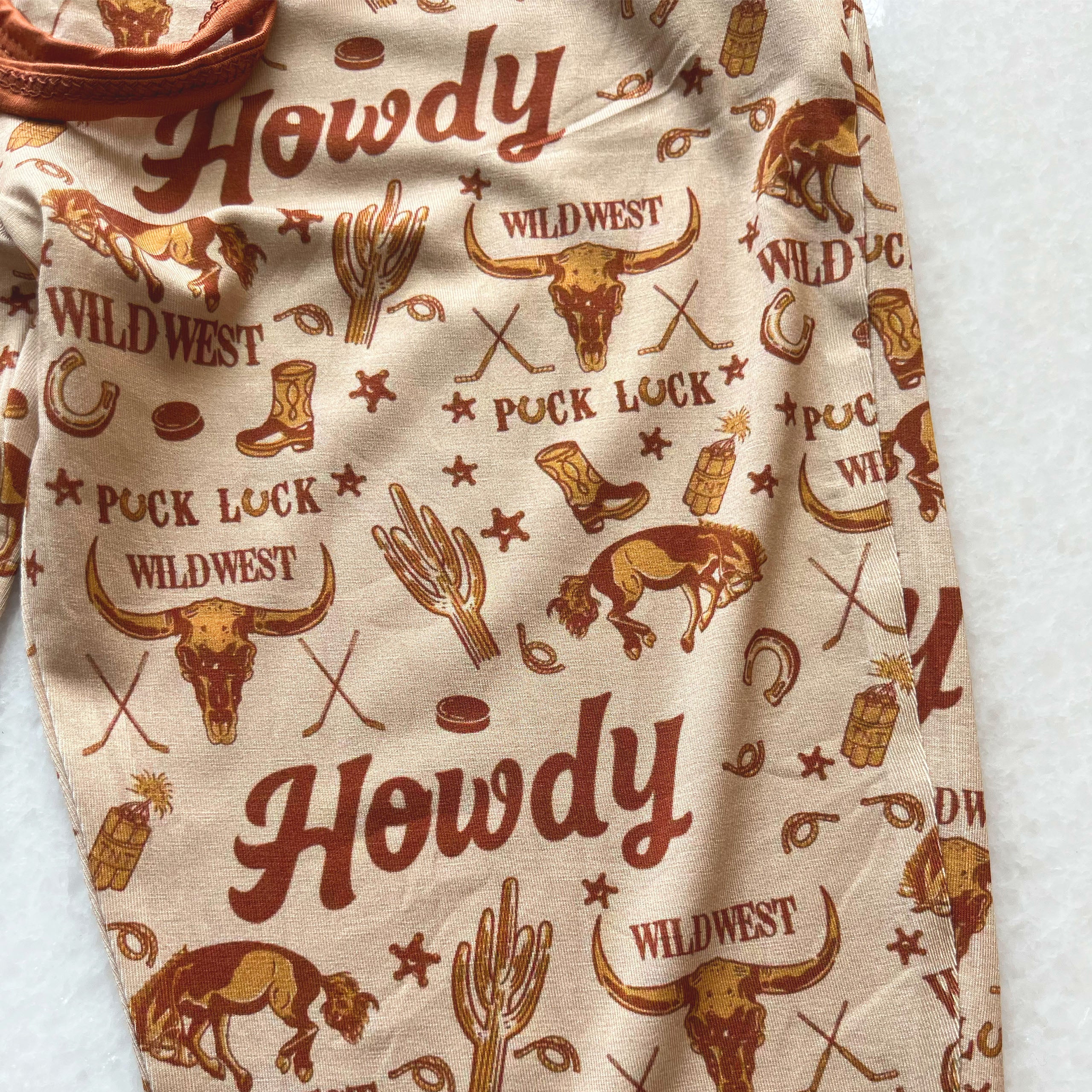 Wild West Hockey Bamboo Drawstring Pajama Pants