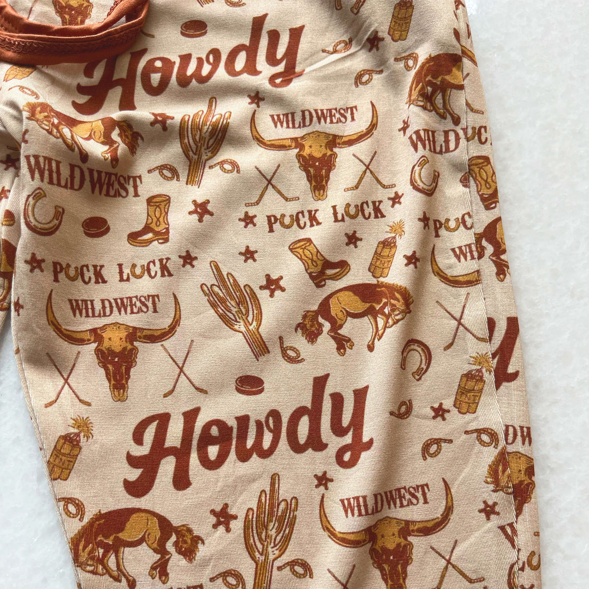 Wild West Hockey Bamboo Drawstring Pajama Pants