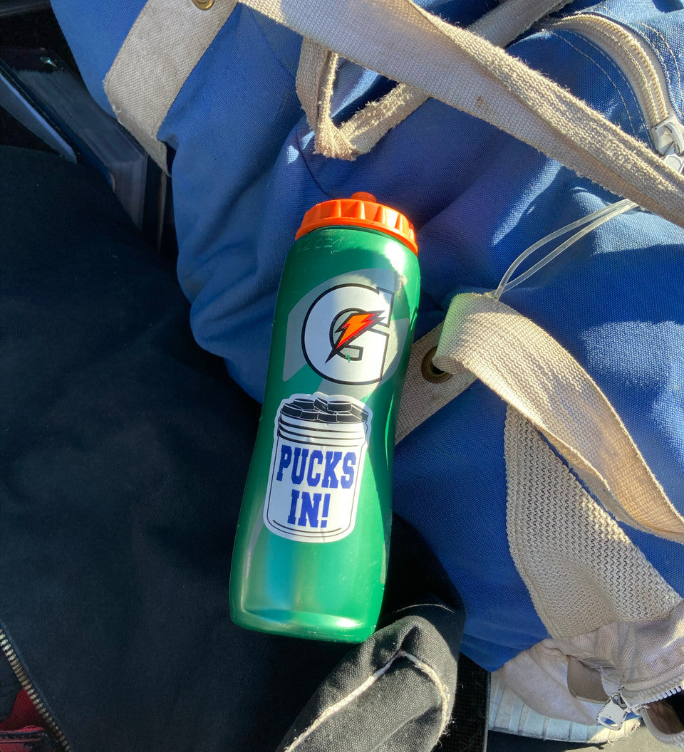 Pucks In Hockey Sticker