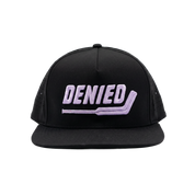 Denied Hockey Goalie Snapback Hat - Black/Purple