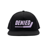 Denied Hockey Goalie Snapback Hat - Black/Purple