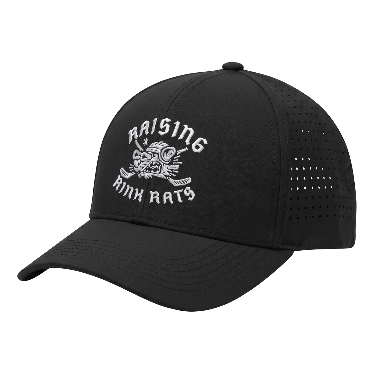Raising Rink Rats Snapback Hockey Hat, front