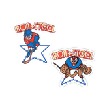 Retro Hockey Sticker 2-Pack