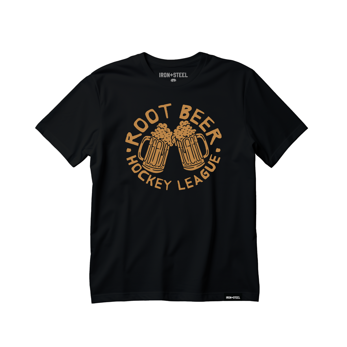 Root Beer Hockey Tee in black