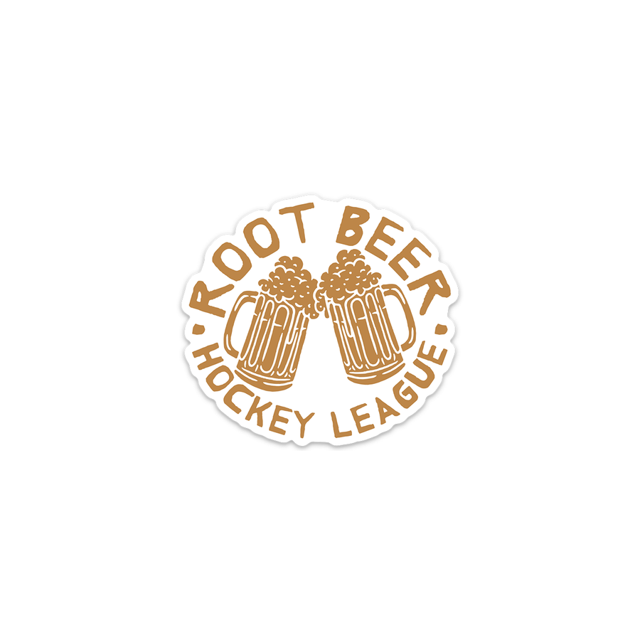 Root Beer Hockey League Sticker