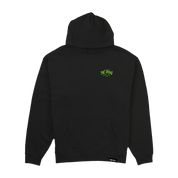 Save From The Grave Hockey Midweight Hoodie in black, front chest patch