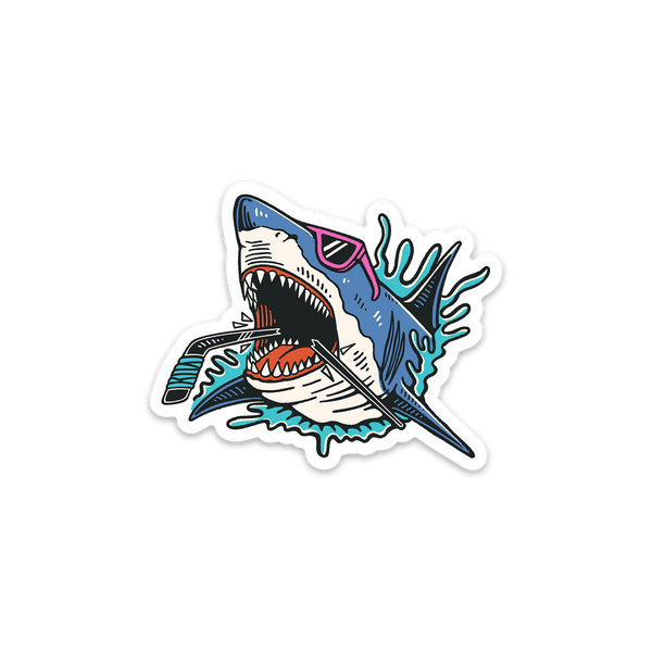 Shark Hockey Sticker