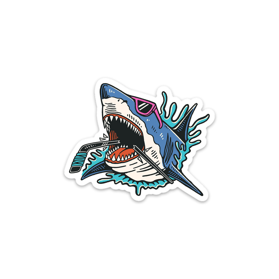Shark Hockey Sticker